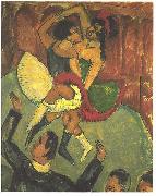 Ernst Ludwig Kirchner Dance of negros Germany oil painting artist